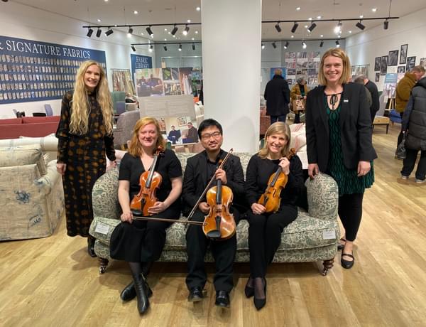 CBSO Musicians at Sofas and Stuff Showroom