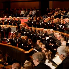 Photograph of the CBSO Chorus performing at Symphony Hall