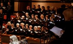 Photograph of the CBSO chorus performing Brett Dean's In this brief moment