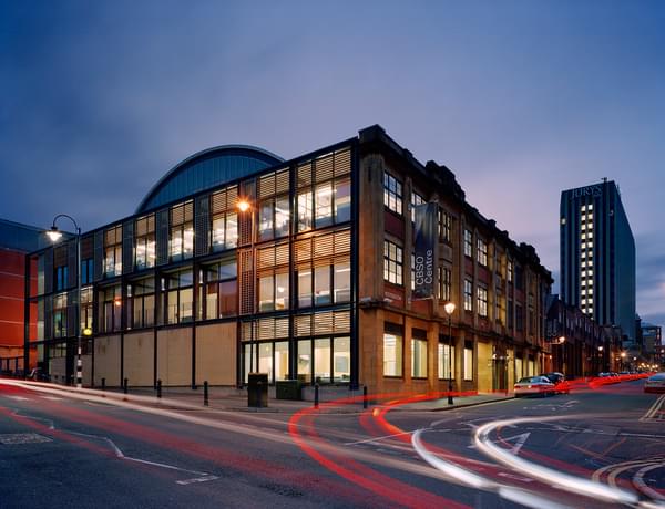 CBSO Centre exterior at night
