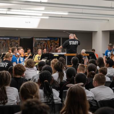 Photograph of CBSO Musicians performing at Shireland CBSO Academy.