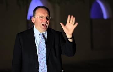 Stephen Maddock giving a talk