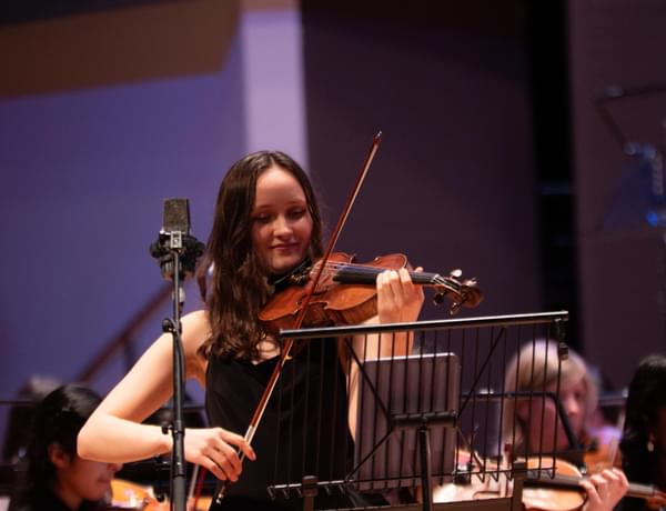 Project Remix violinist at CBSO concert